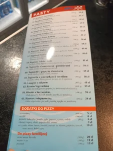 Karta menu – Dalmacja. Pizzeria – zdjęcie 3