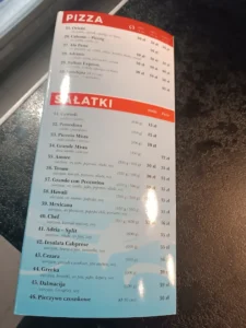 Karta menu – Dalmacja. Pizzeria – zdjęcie 2