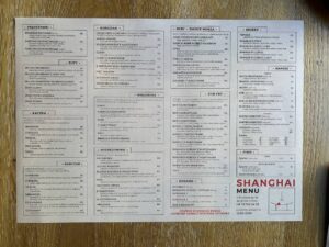 Karta menu – Restauracja Shang-Hai Jelenia Góra - Lokalizacja i Dojazd – zdjęcie 1