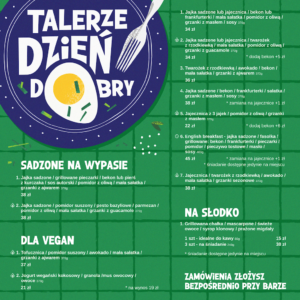 Karta menu – Dzień Dobry – zdjęcie 4