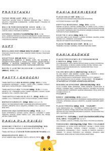 Karta menu – Vintage Bistro – zdjęcie 1