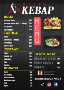 Karta menu – Hallo Kebap – zdjęcie 1