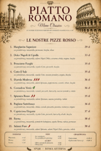 Karta menu – Piatto Romano – zdjęcie 3