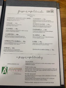 Karta menu – Szary Piec – zdjęcie 1