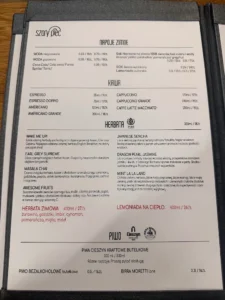 Karta menu – Szary Piec – zdjęcie 2