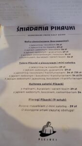 Karta menu – Pikavka Cafe & Deli – zdjęcie 2