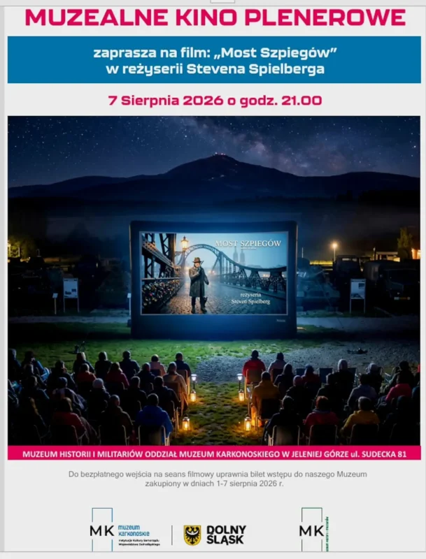Muzealne Kino Plenerowe w Jeleniej Górze 2026: Pokaz filmu „Most Szpiegów”